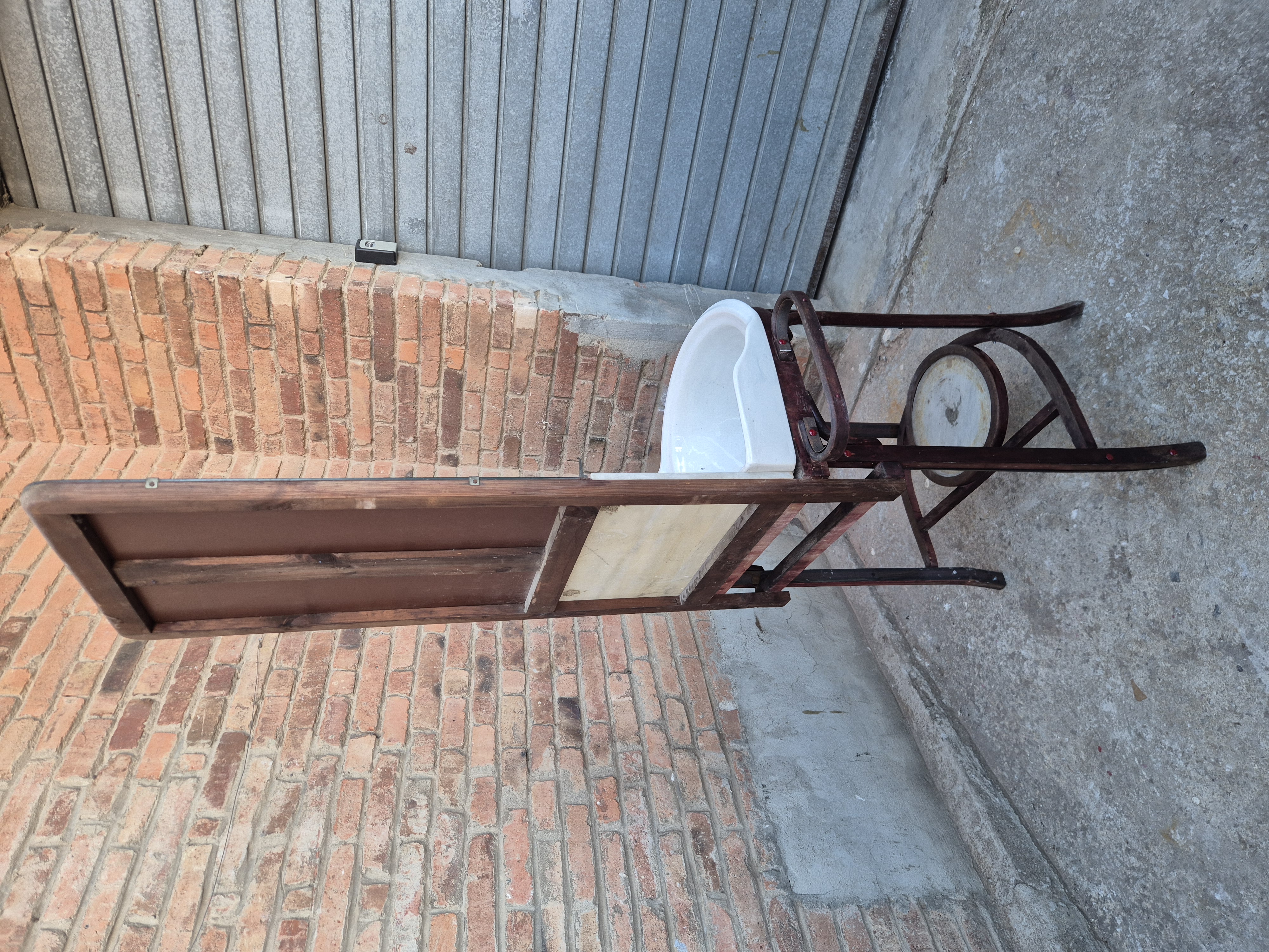mueble lavabo madera espejo porcelana baño 81-182x78x52 1u